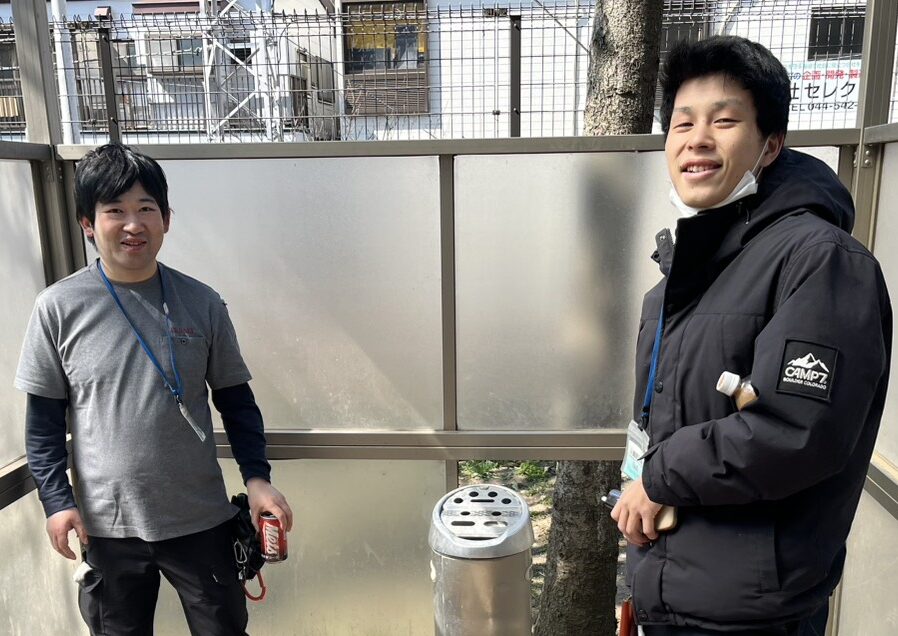 川崎市　ほか　清掃現場でのスタッフの様子など